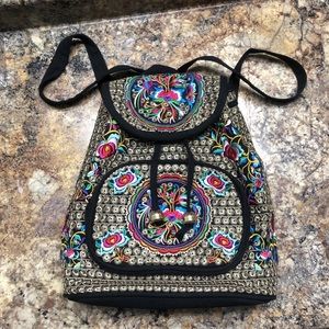 Sequence Stitched Floral handbag